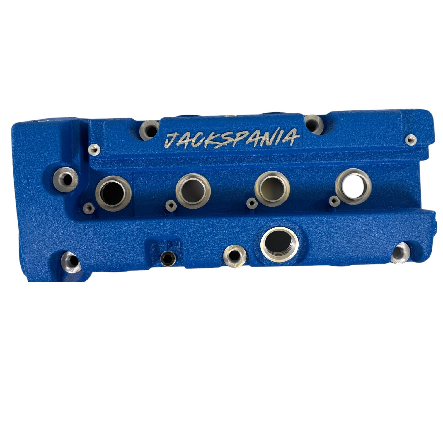 Cast aluminum vented valve cover baffle for Honda K-series engines, compatible with K20 and K24, by Jack Spania Racing.