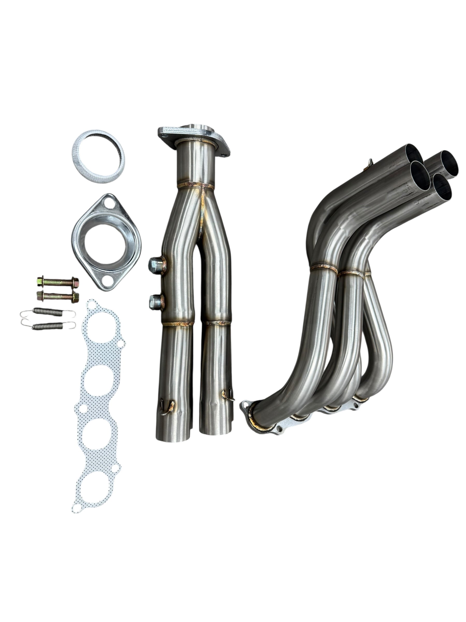 Jack Spania Racing K Swap K20 K24 exhaust header, 2-bolt 4-2-1 Tri-Y pipe for EK, EG, DC2 Civic models.