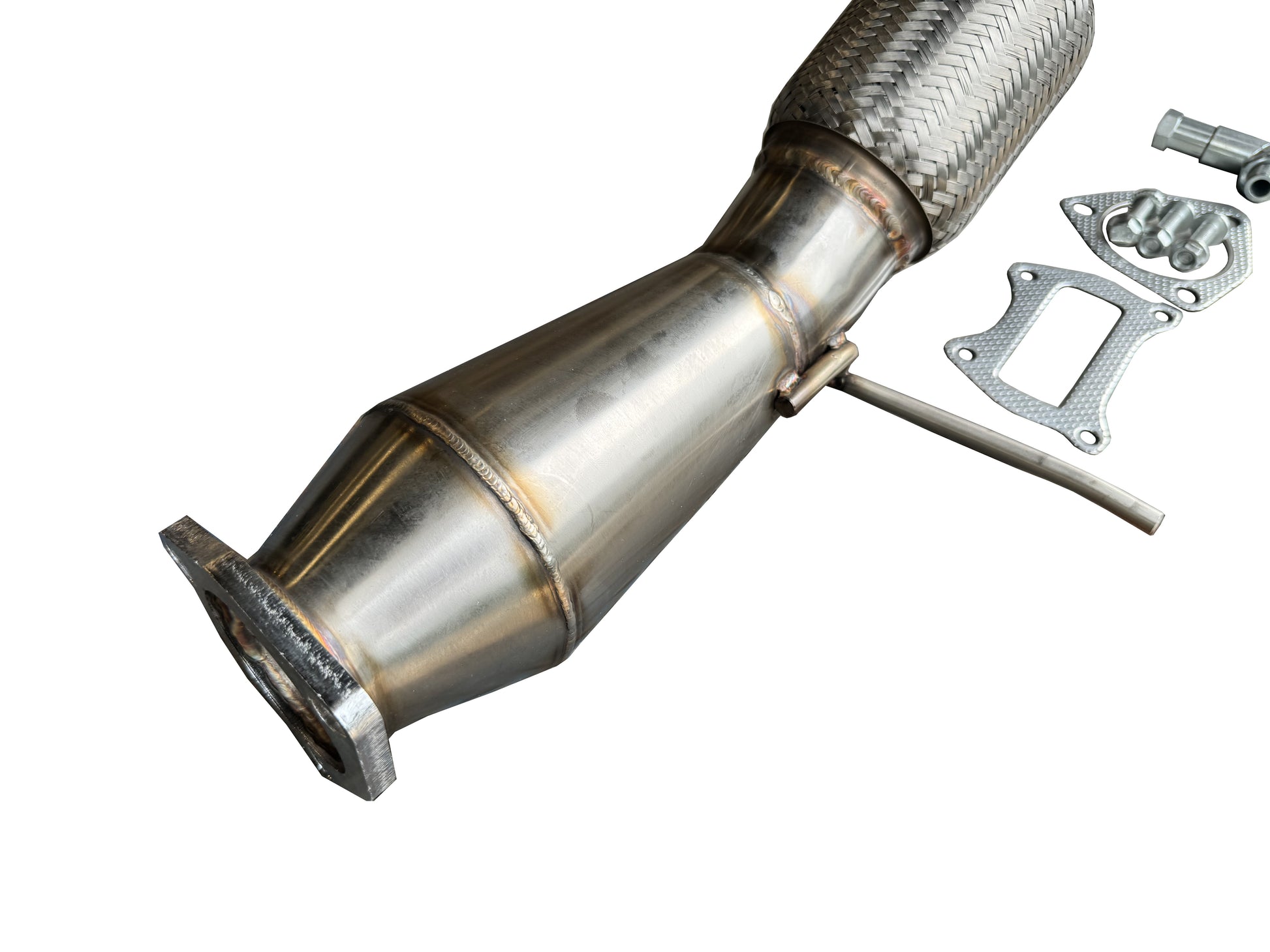 JackSpania Racing K Series Megaphone Header Downpipe for 2012-2015 Honda Civic Si and Acura ILX cast bellmouth exhaust part