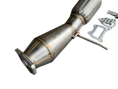 JackSpania Racing K Series Megaphone Header Downpipe for 2012-2015 Honda Civic Si and Acura ILX cast bellmouth exhaust part