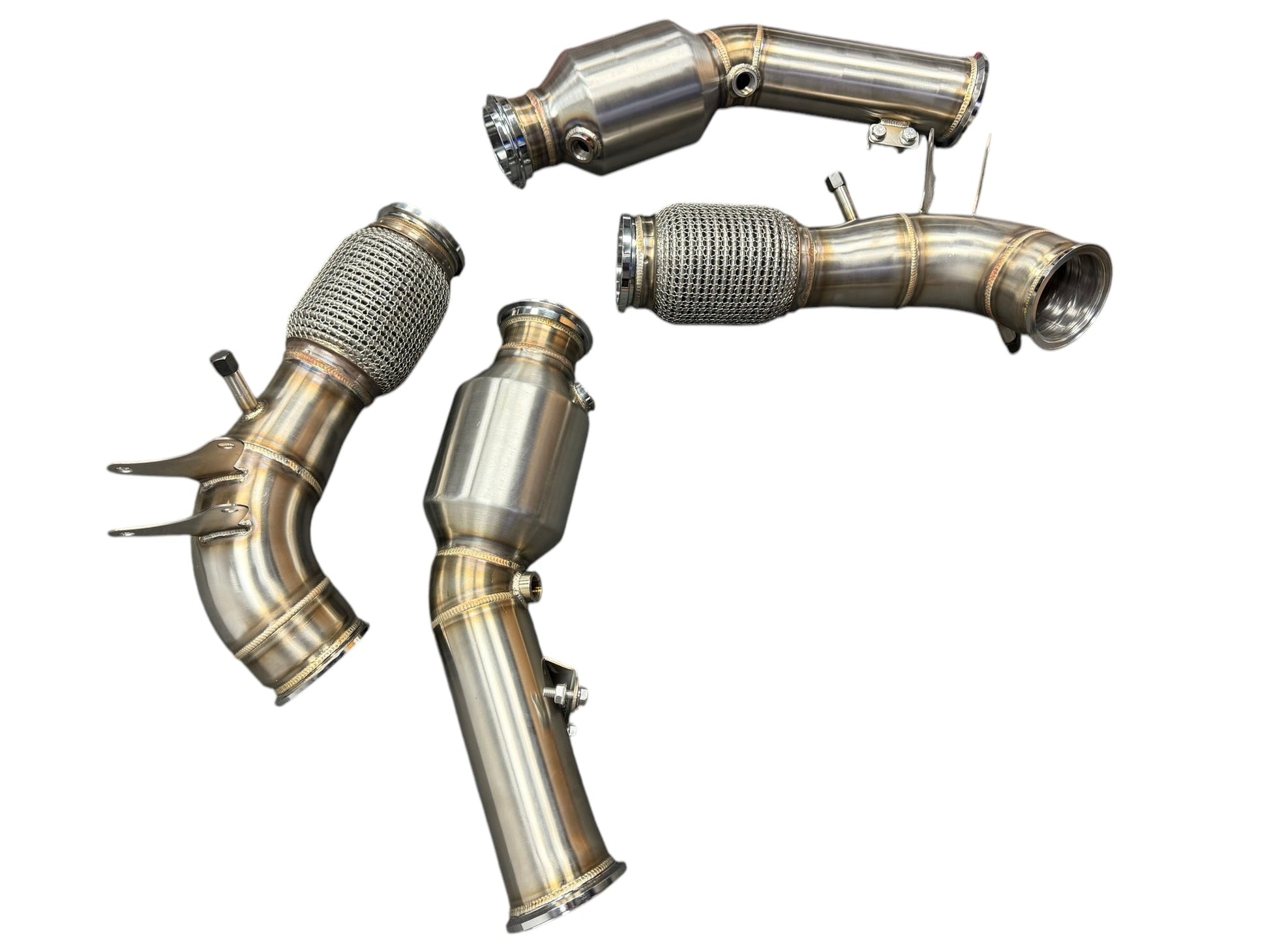 Exhaust Downpipe For Maserati MC20 Cielo Primaserie 2020+ 3.0T Catted Downpipe Car Down Pipe