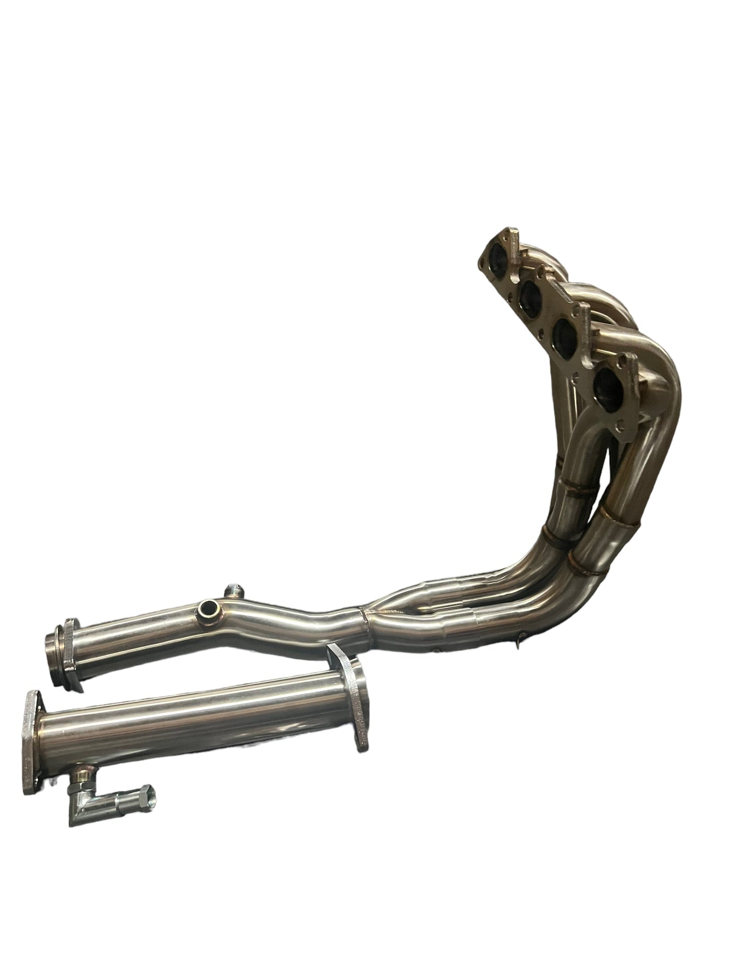 Stainless steel CRV RD1 TA header for B Series Honda engines, 2.5 to 3 inches, by JackSpania Racing, shown on a white background.
