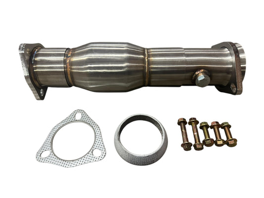 JackSpania Racing 3-way slip fit adjustable telescoping catalytic converter for exhaust systems, 2.5 and 3 inches diameter.