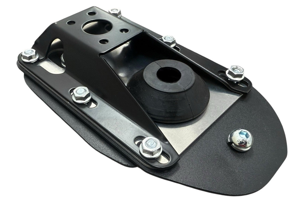 Direct fit gearbox shifter plate for BMW E30 E36 E46 E8X E9X models by Jack Spania Racing, bolt-on engine part for Coolerworx IRP.