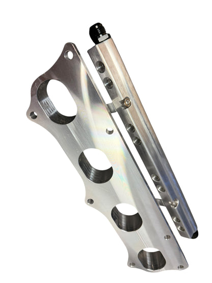 JackSpania Racing billet intake manifold adapter flange for B16, B18, K20, K24 engines with 4 or 8 injector ports.
