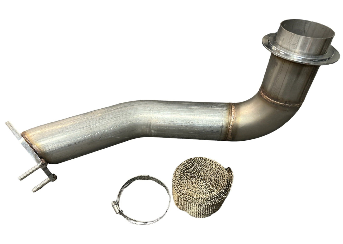 3.5-inch downpipe exhaust part for GM GMC Sierra Chevrolet Silverado Duramax L5P 2017-2023 by JackSpania Racing