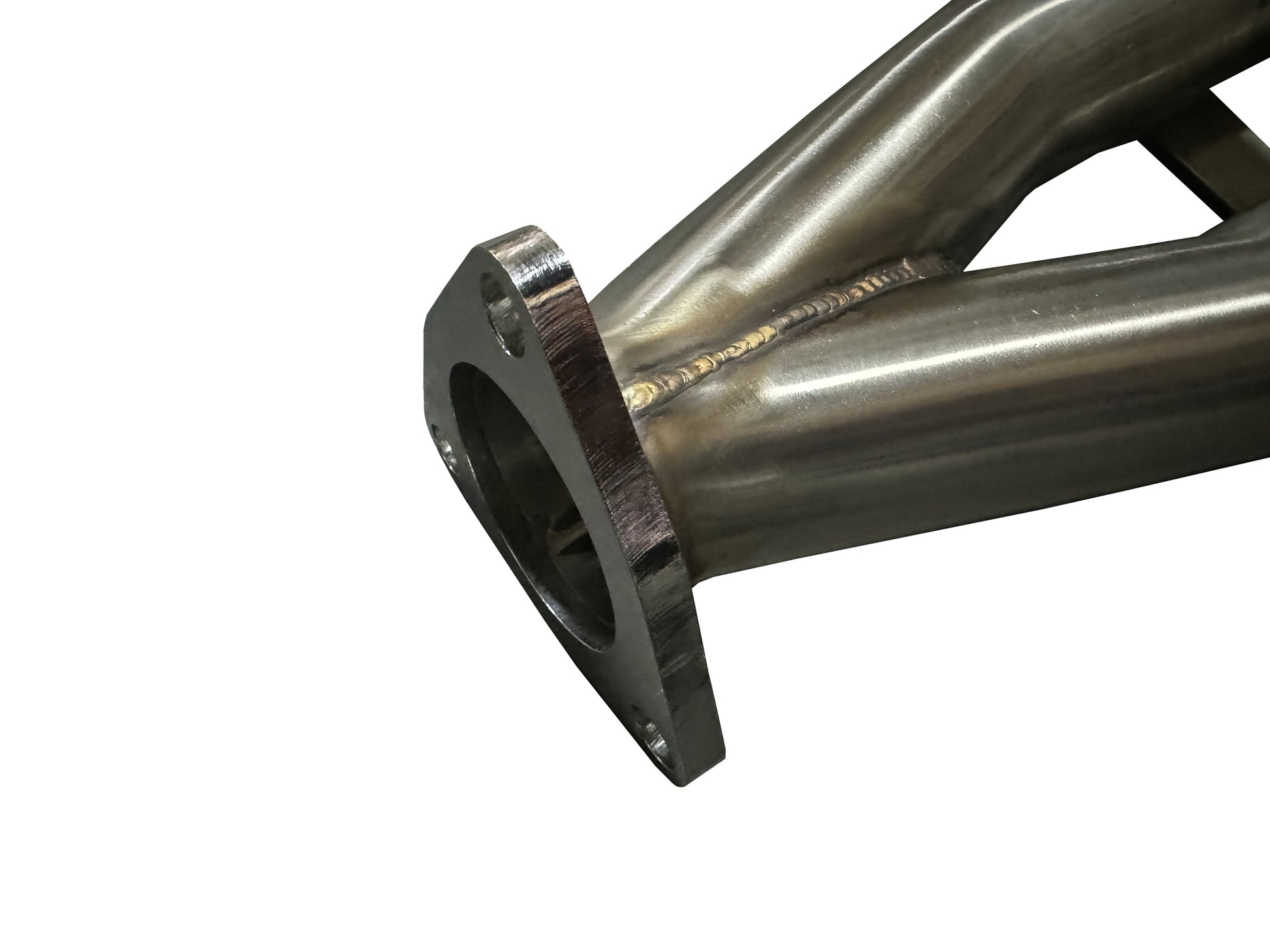 JackSpania Racing J-Pipe for 2015-2020 TLX FWD and 2013-2017 Accord V6 exhaust parts, showing the metal pipe with mounting points.