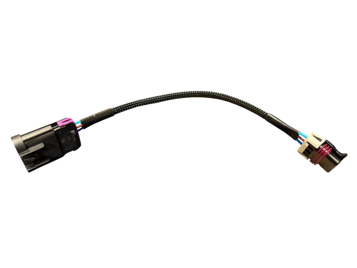 GM LS VVT to Non-VVT camshaft position sensor wiring harness adapter for Gen IV LS engines by JackSpania Racing.