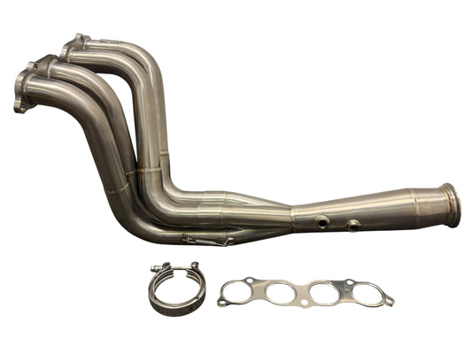 Titanium K Series K20 K24 Megaphone Pipe Exhaust 3-inch 4-1 Tri-Y for EK and EG Honda models by Jack Spania Racing