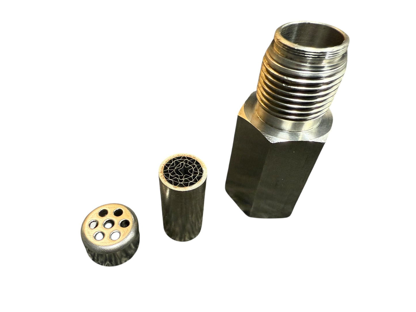 JackSpania Racing oxygen O2 sensor extender spacer adapter for exhaust catalytic converter, M18 x 1.5 thread, automotive exhaust part