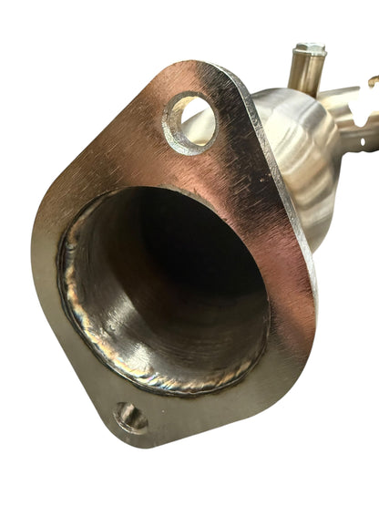 JackSpania Racing resonated catless Helmholtz downpipe for Nissan 350Z, 370Z, Infiniti G35, G37 exhaust parts, test pipe.