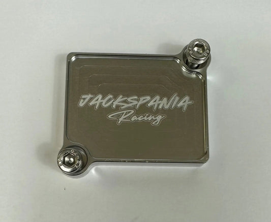 JackSpania Racing IACV K Series block off plate for engine parts, designed to cover the IACV opening on K series engines.