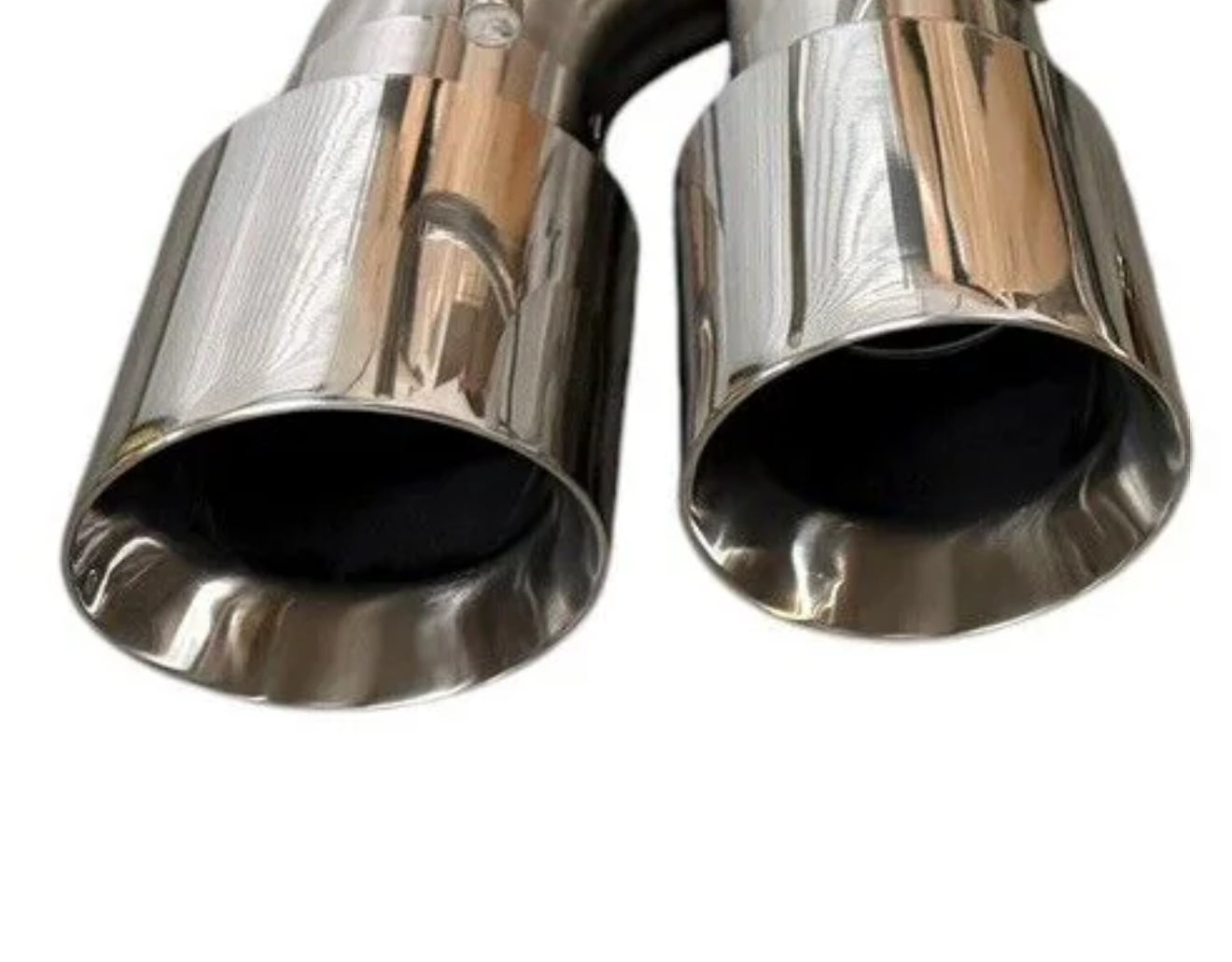 JackSpania Racing exhaust pipe for Chevrolet Corvette C8 Z06 5.5L V8, 3-inch muffler pipe, shown in full view.