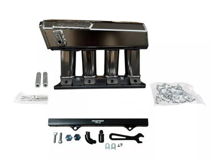 JackSpania Racing K Series sheet metal intake manifold for K20, K24, and K swap engines on Honda Civic EG EK DC CRX hatch