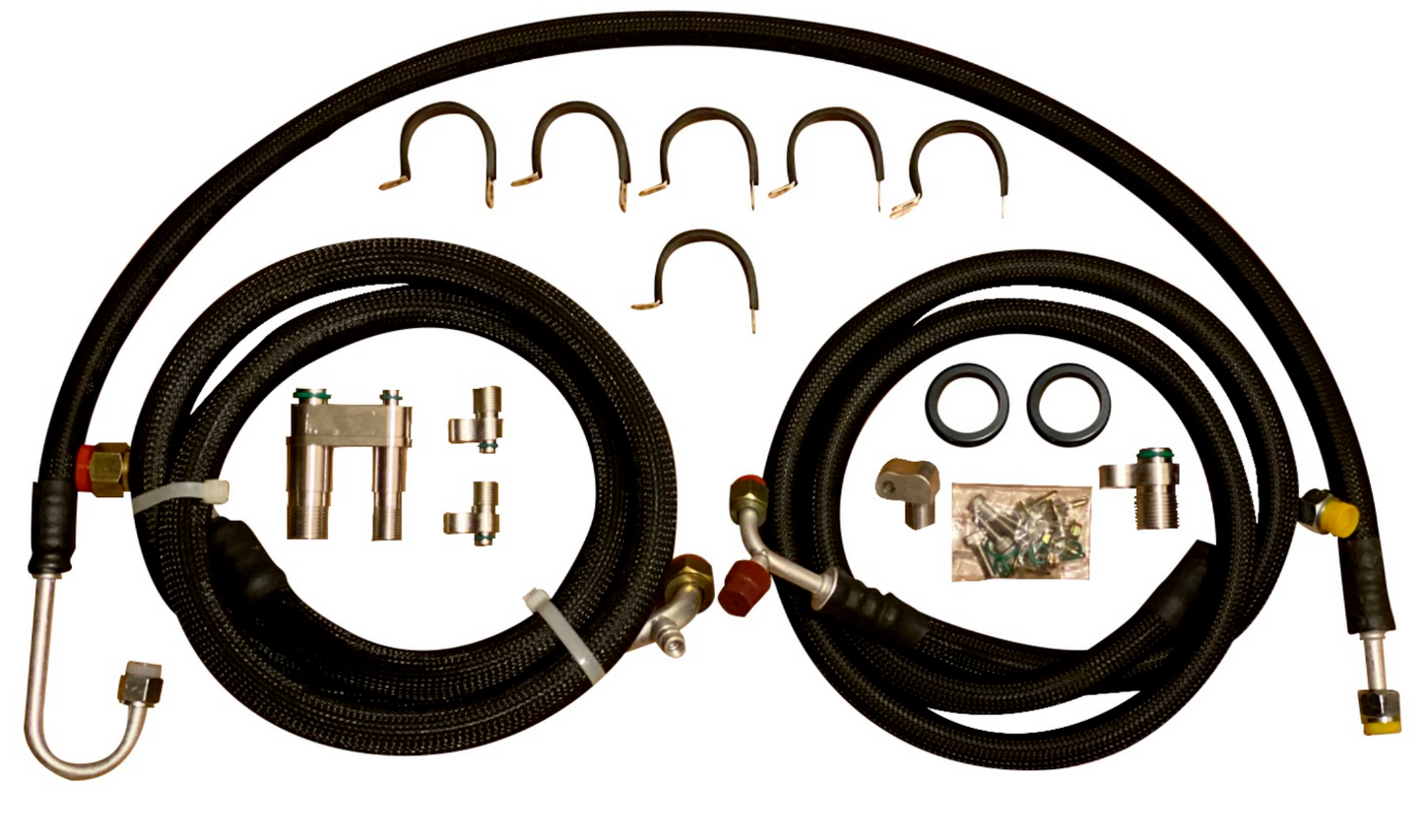 Heavy-duty AC line tuck kit for Acura RSX Type S R DC5 by Jack Spania Racing, designed for K20 and K24 engines, 02-06 models.