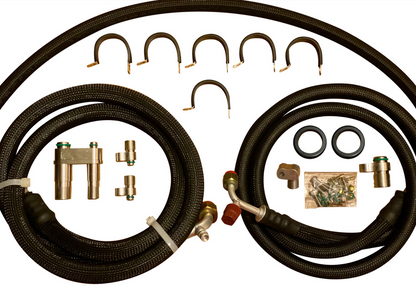 Heavy-duty AC line tuck kit for Acura RSX Type S R DC5 by Jack Spania Racing, designed for K20 and K24 engines, 02-06 models.