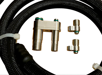 Heavy-duty AC line tuck kit for Acura RSX Type S DC5 by Jack Spania Racing, designed for K20 and K24 engines, 02-06 models.