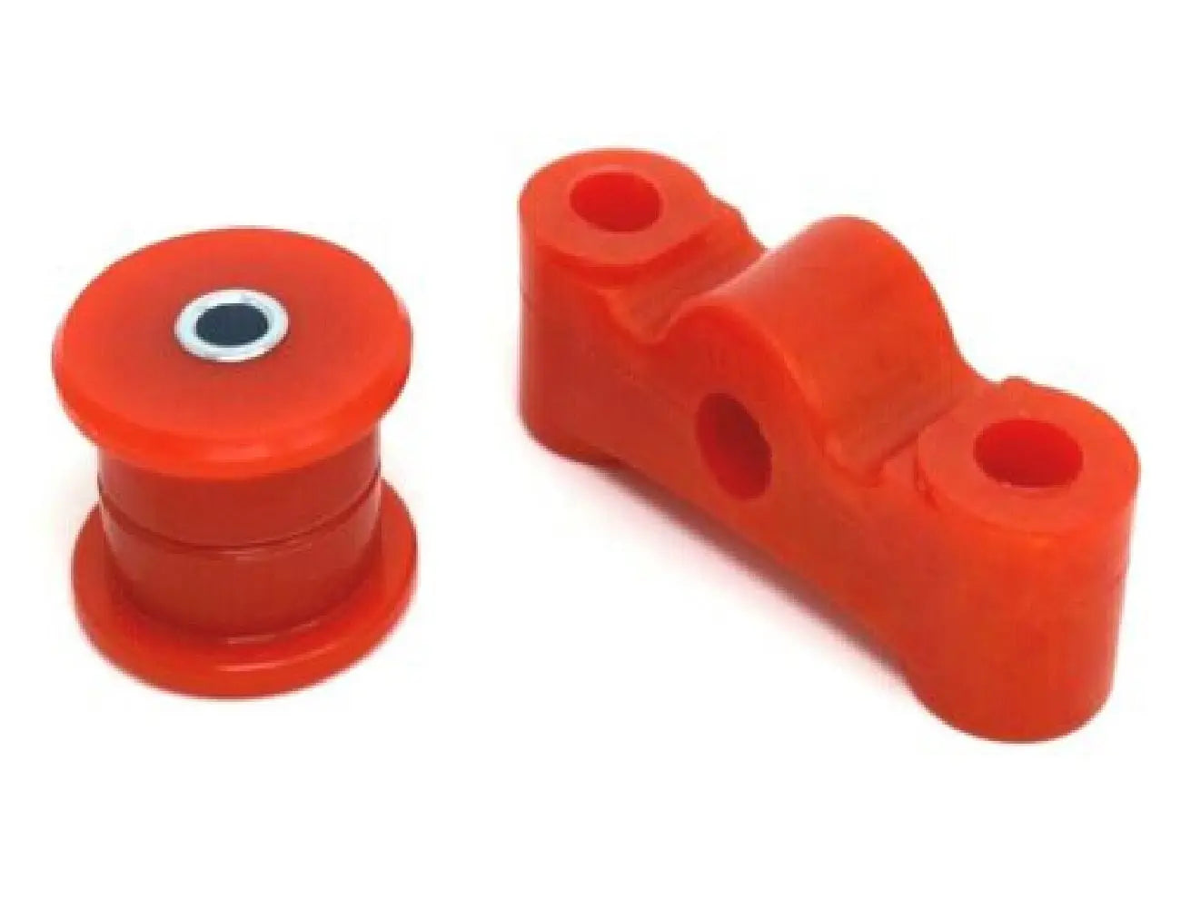 Energy polyurethane shifter bushings for Honda Civic EK EG D-Series transmission, by Jack Spania Racing, visible in close-up.