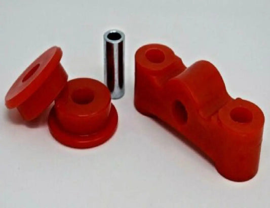 Energy polyurethane shifter bushings for Honda Civic EK and EG D-Series transmission, by Jack Spania Racing, shown in the image.