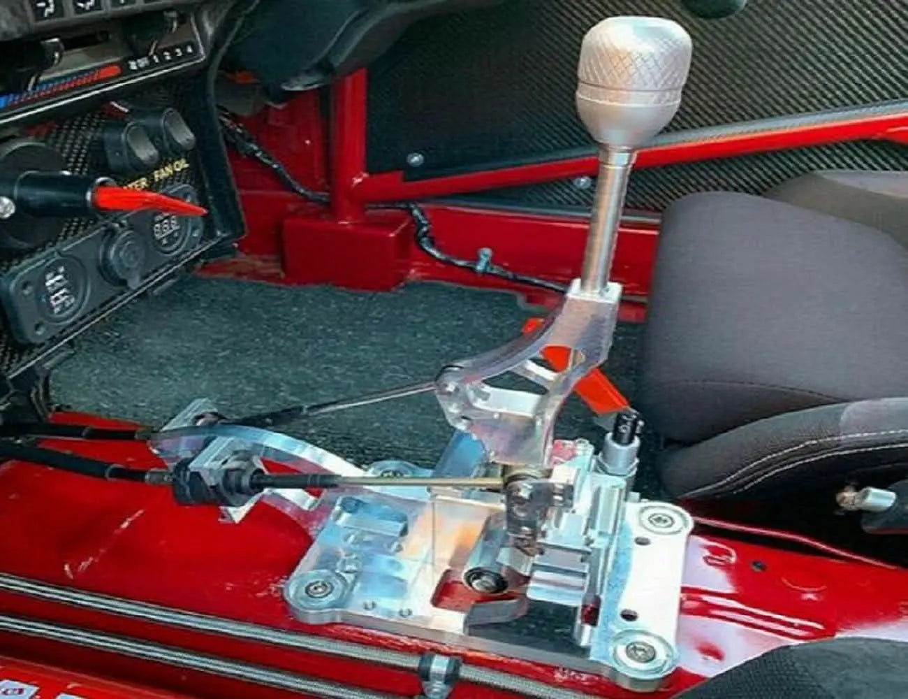 Jack Spania Racing K20 K24 Race Spec Shift Box for RSX Type-S and K-Series Civic Integra shifter, billet aluminum construction