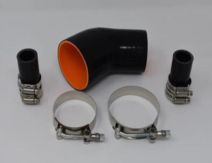BMW N54 charge pipe kit with blow-off valve for E84, E90, E92, E93 135i and 335i, by Jack Spania Racing, engine parts.