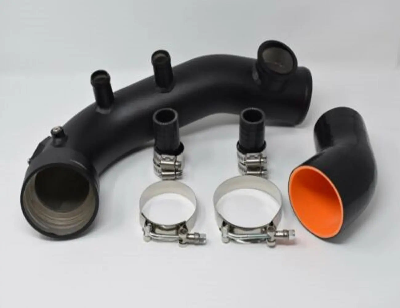 BMW N54 charge pipe kit with blow-off valve from Jack Spania Racing for E84, E90, E92, E93 135i, 335i, and X1 Xi engine parts