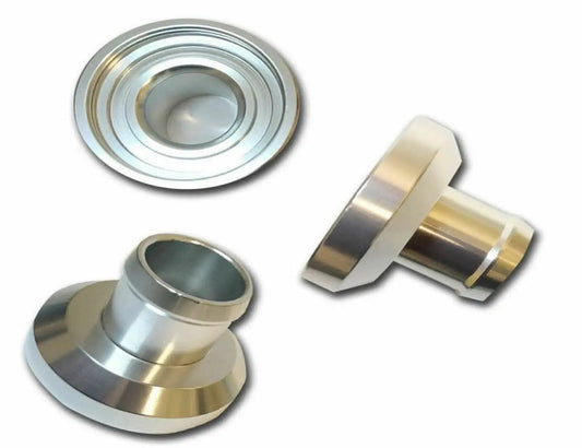 HKS SSQV blow off valve adapter flange for 1.8T engines, compatible with Jetta, Golf, Passat, Audi, by Jack Spania Racing.
