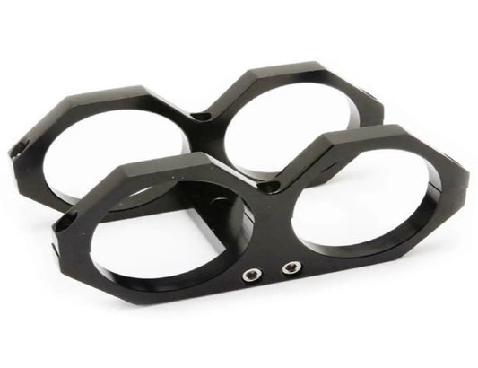 Billet Aluminum Dual Fuel Pump Clamp Cradle Mounting Bracket Fits 044 Bosch - Jack Spania Racing