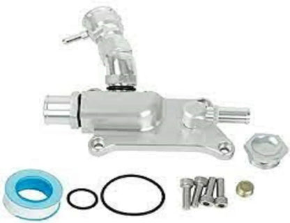 Replacement K Series tuned upper coolant housing filler neck for Honda K20Z3 and K24 engines by Jack Spania Racing.