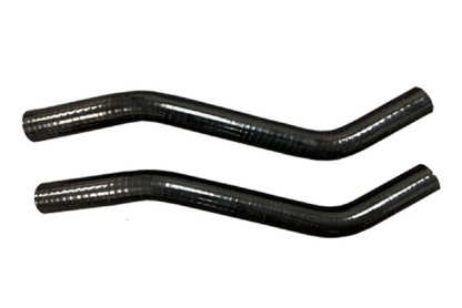 Silicone pre-fit heater hoses for K20 K20Z1 engine swap in Honda Civic Si CRX by Jack Spania Racing, showing flexible hoses and fittings.