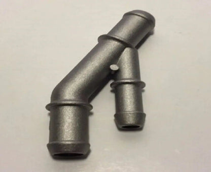 Cast aluminum coolant Y-flange for VW MK4 Golf, Jetta, GTI, GLI, and TT 1.8T engine from Jack Spania Racing.