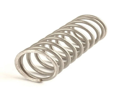 Raw finish 11 PSI blow off valve spring compatible with 50mm TiAL BOV, designed for high-performance engine parts by Jack Spania Racing.