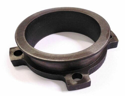 Jack Spania Racing 2.5-inch 4-bolt exhaust downpipe flange and 3-inch V-band adapter for T2, T3, T4, T6 turbo engines.