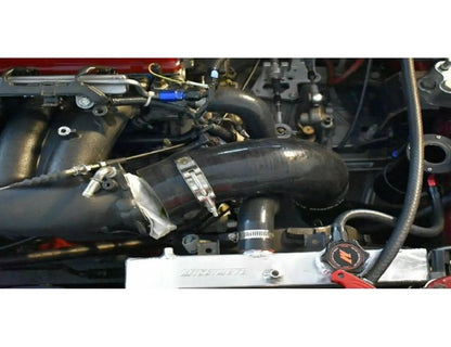 Upper coolant hose for Honda Acura K-Series engines, by Jack Spania Racing, designed for K20, K24, DC2 Type R, EG, EK models.