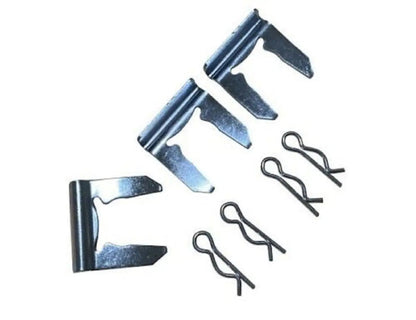 Jack Spania Racing K20 K24 shifter cable mounting clips and pins for transmission, OEM hardware for reliable shifting performance.