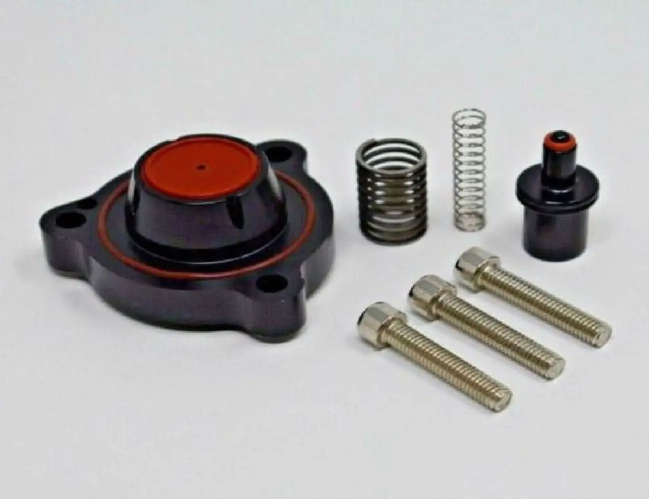 Jack Spania Racing Blow Off Diverter Valve Adapter Spacer for VW Audi 2.0T engine, compatible with Golf and Jetta models.