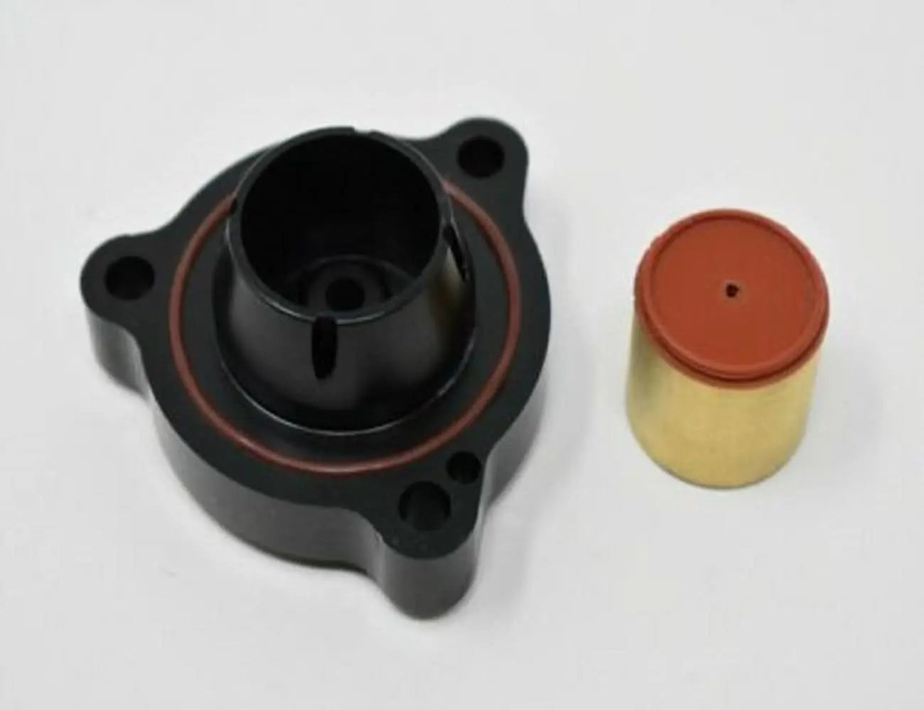 Jack Spania Racing Blow Off Diverter Valve Adapter Spacer for VW Audi 2.0T engine, Go Fast DV+ installed on car engine.