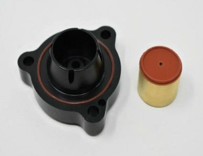 Jack Spania Racing Blow Off Diverter Valve Adapter Spacer for VW Audi 2.0T engine, Go Fast DV+ installed on car engine.