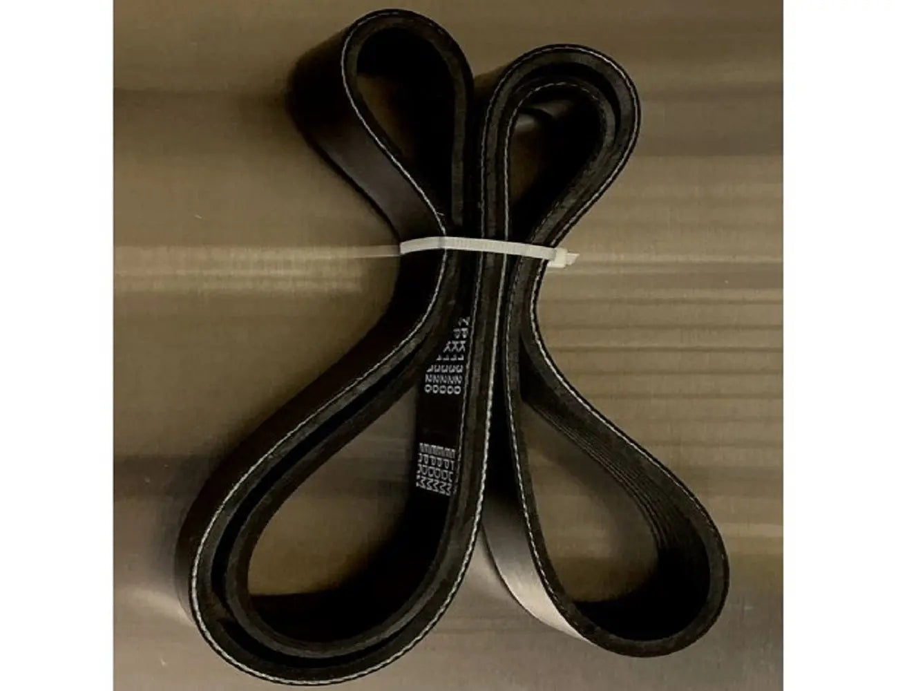 Jack Spania Racing serpentine belt for K-Tuned EP3 pulley kit, 7PK1320, automotive engine part with black belt and pulley components.