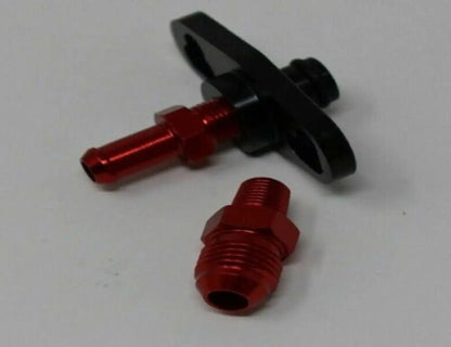 Fuel pressure regulator FPR adapter for Nissan, Subaru, Toyota engines, 1/8 NPT, by Jack Spania Racing.