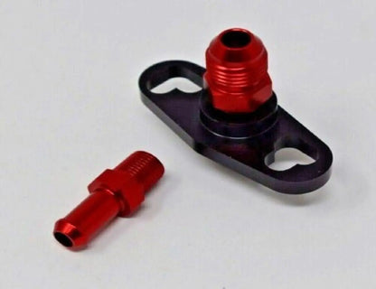 Fuel pressure regulator FPR adapter for Nissan, Subaru, Toyota engines, 1/8NPT, by Jack Spania Racing.