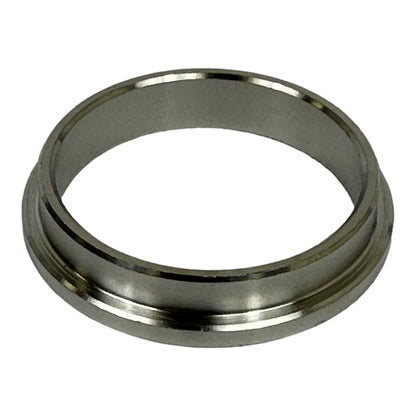 Stainless steel wastegate valve seat fire ring for TiAL MV-S/MV-R, compatible with JackSpania Racing engine parts, shown in image.