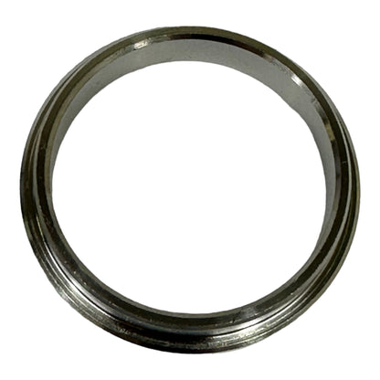 Stainless steel wastegate valve seat fire ring for TiAL MV-S/MV-R, compatible with JackSpania Racing engine parts, shown in image.