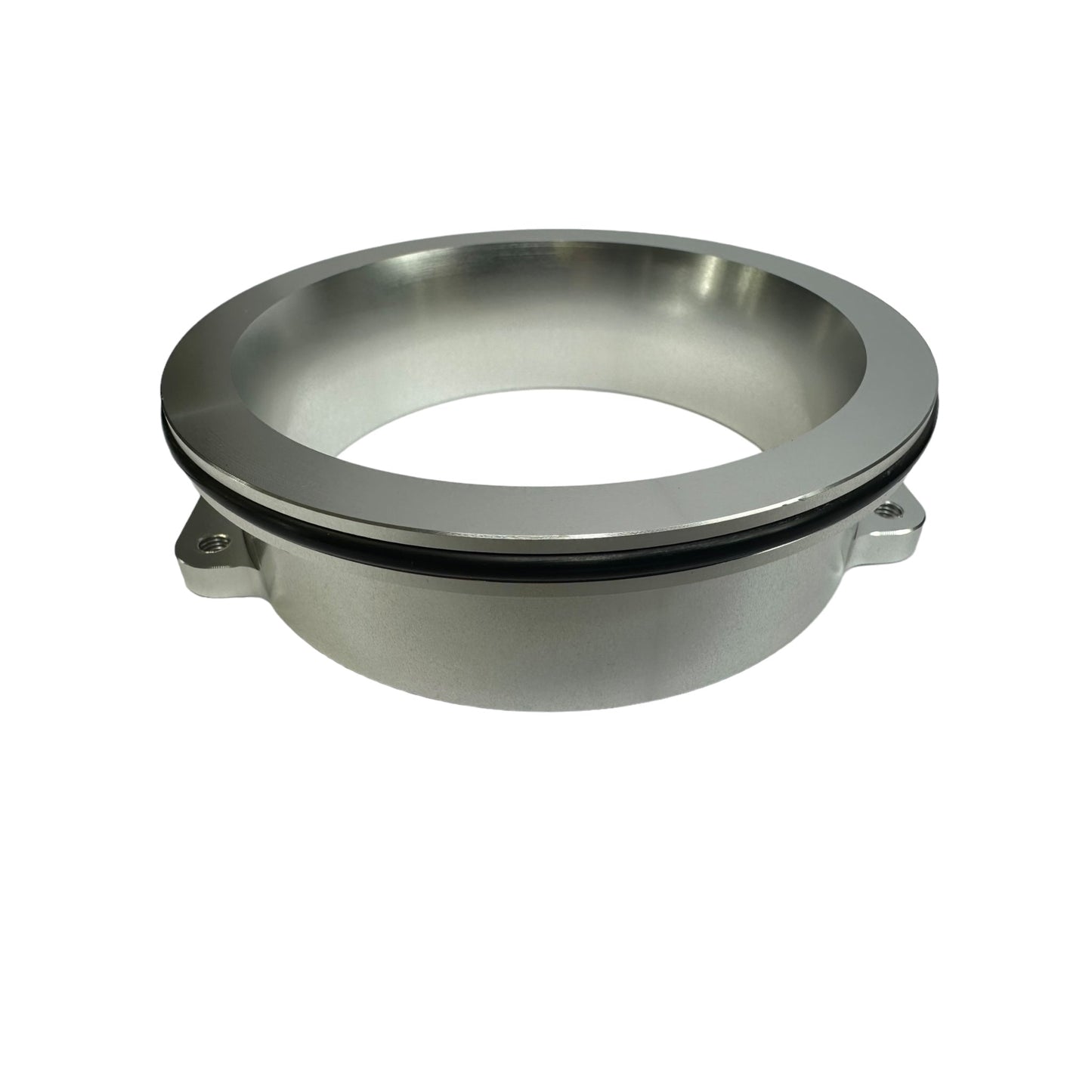 JackSpania Racing 4-inch Vanjen coupling adapter inlet for 90mm throttle body, engine part with metal construction and secure fittings.