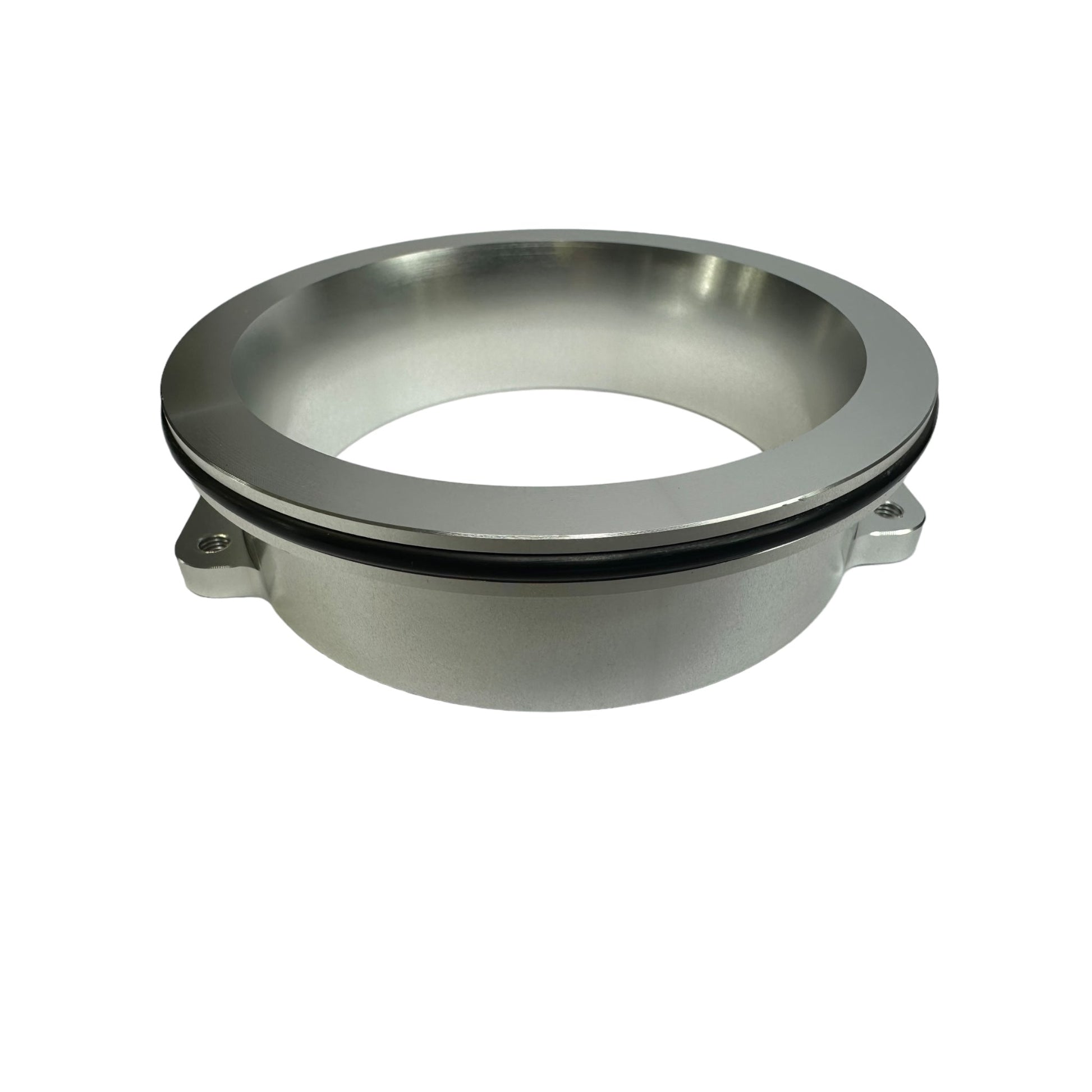 JackSpania Racing 4-inch Vanjen coupling adapter inlet for 90mm throttle body, engine part with metal construction and secure fittings.
