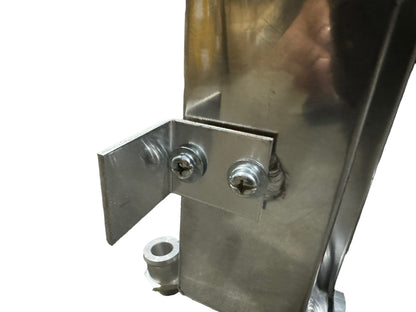 Full size tucked radiator for Honda Acura B and K series engines by Jack Spania Racing, featuring a 16AN shroud.
