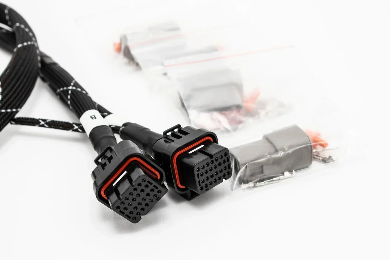 Fueltech FT550 standalone engine controller jumper adapter sub harness for Honda K20 K24 series by JackSpania Racing.