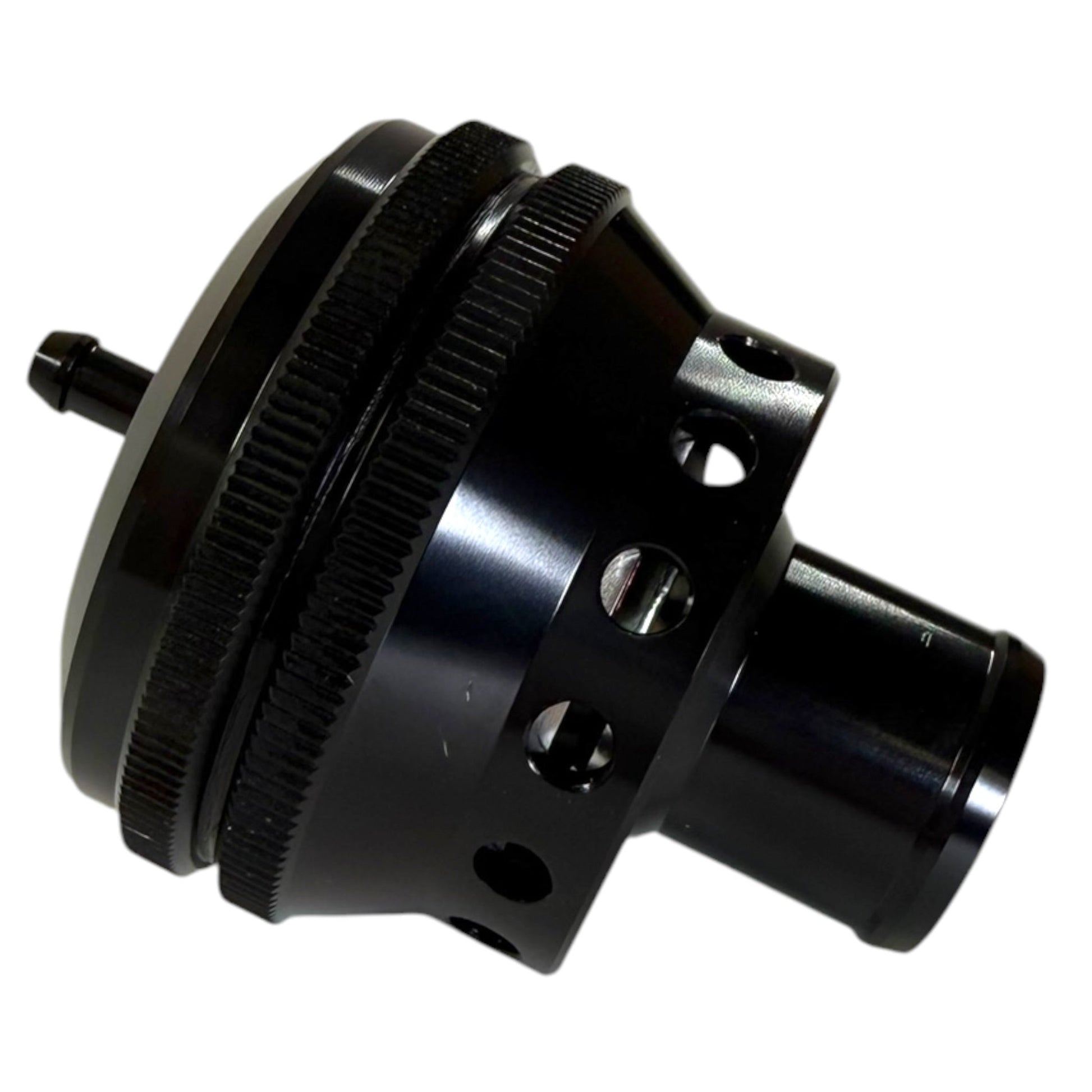 Dual piston blow off valve for MK4 Audi A4 S4 1.8T 2.7T by JackSpania Racing, showing the engine part with metal fittings and hoses.