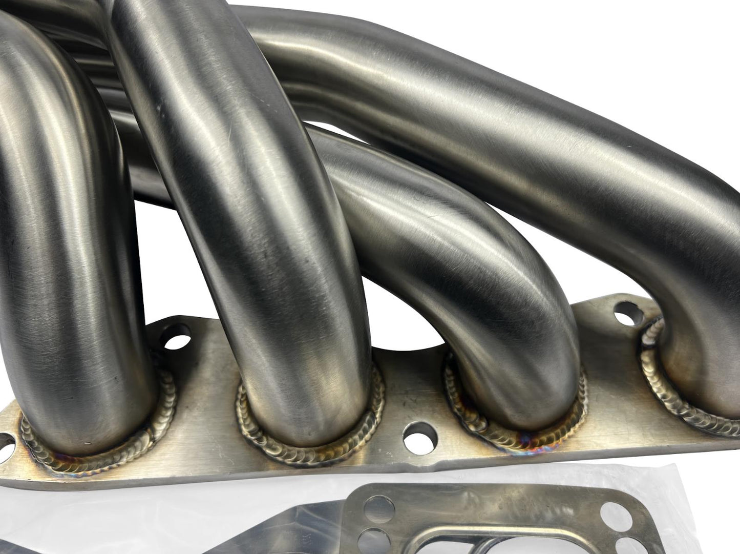 JackSpania Racing K Series Sidewinder Turbo Manifold with 44mm wastegate, up pipe, and exhaust hood for K20 and K24 engines.