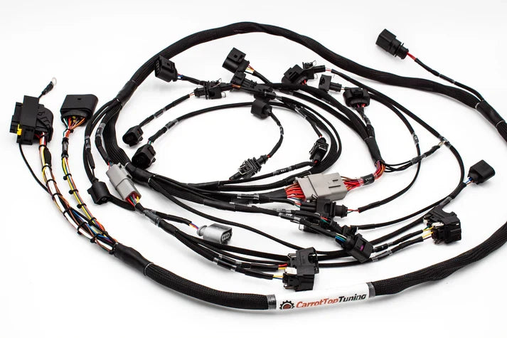 VW Beetle 2000-2010 1.8T OEM+ ME7.5 40 Pin engine harness with narrowband/wideband ECU from JackSpania Racing, complete engine wiring.